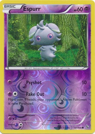 Espurr 42 106 Common Reverse Holo Espurr 42 106 Common Reverse Holo