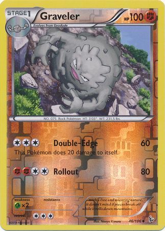 Graveler 46 106 Uncommon Reverse Holo XY Flashfire Reverse Holo Singles Graveler 46 106 Uncommon Reverse Holo XY Flashfire Reverse Holo Singles