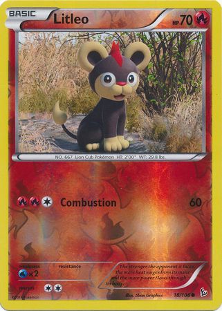 Litleo 18 106 Common Reverse Holo XY Flashfire Reverse Holo Singles Litleo 18 106 Common Reverse Holo XY Flashfire Reverse Holo Singles