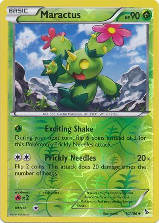 Maractus 10 106 Uncommon Reverse Holo XY Flashfire Reverse Holo Singles Maractus 10 106 Uncommon Reverse Holo XY Flashfire Reverse Holo Singles