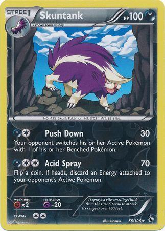 Skuntank 55 106 Rare Reverse Holo Skuntank 55 106 Rare Reverse Holo