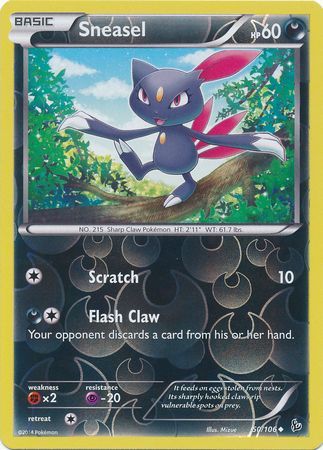 Sneasel 50 106 Uncommon Reverse Holo XY Flashfire Reverse Holo Singles Sneasel 50 106 Uncommon Reverse Holo XY Flashfire Reverse Holo Singles