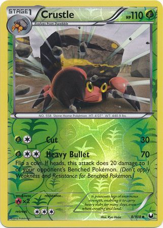 Crustle 8 108 Uncommon Reverse Holo Black White 5 Dark Explorers Reverse Holo Singles Crustle 8 108 Uncommon Reverse Holo Black White 5 Dark Explorers Reverse Holo Singles