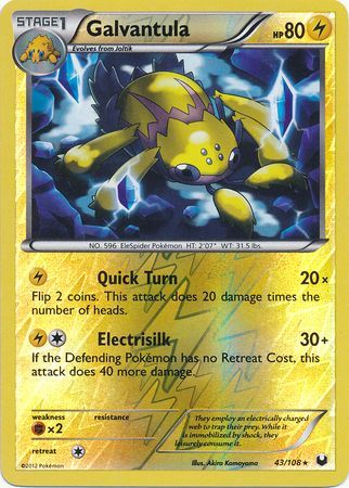 Galvantula 43 108 Rare Reverse Holo Black White 5 Dark Explorers Reverse Holo Singles Galvantula 43 108 Rare Reverse Holo Black White 5 Dark Explorers Reverse Holo Singles