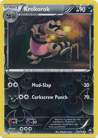 Krokorok 65 108 Uncommon Reverse Holo Krokorok 65 108 Uncommon Reverse Holo