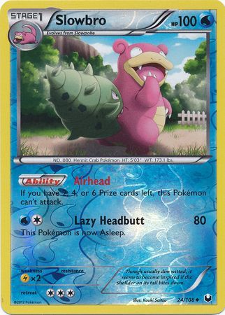Slowbro 24 108 Uncommon Reverse Holo Slowbro 24 108 Uncommon Reverse Holo