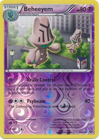 Beheeyem 62 99 Rare Reverse Holo Beheeyem 62 99 Rare Reverse Holo