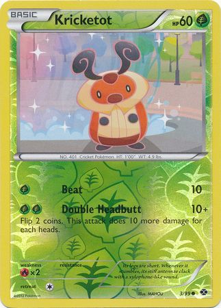 Kricketot 3 99 Common Reverse Holo Black White 4 Next Destinies Reverse Holo Singles Kricketot 3 99 Common Reverse Holo Black White 4 Next Destinies Reverse Holo Singles