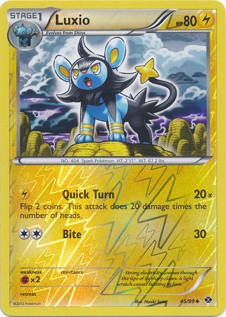 Luxio 45 99 Uncommon Reverse Holo Luxio 45 99 Uncommon Reverse Holo
