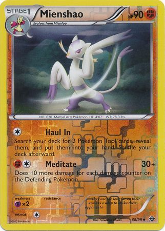 Mienshao 68 99 Uncommon Reverse Holo Mienshao 68 99 Uncommon Reverse Holo