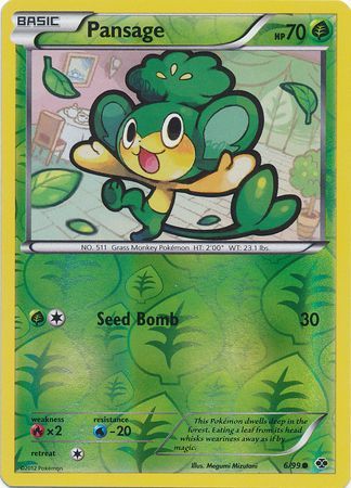 Pansage 6 99 Common Reverse Holo Pansage 6 99 Common Reverse Holo