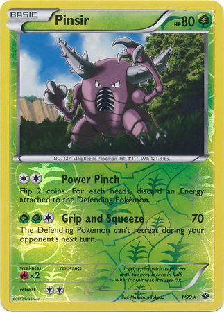 Pinsir 1 99 Rare Reverse Holo Black White 4 Next Destinies Reverse Holo Singles Pinsir 1 99 Rare Reverse Holo Black White 4 Next Destinies Reverse Holo Singles