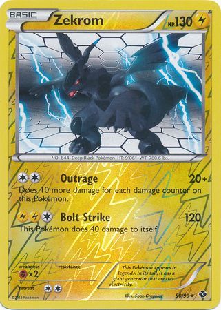 Pokémon TCG Zekrom Shining Legends 35/73 Reverse Holo Holo Rare for sale  online