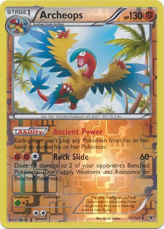 Archeops 67 101 Rare Reverse Holo Archeops 67 101 Rare Reverse Holo