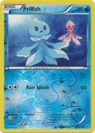 Frillish 30 101 Common Reverse Holo Frillish 30 101 Common Reverse Holo