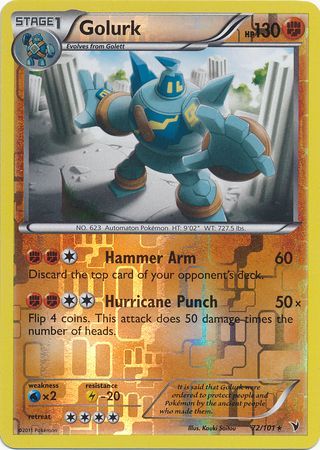 Golurk 72 101 Rare Reverse Holo Black White 3 Noble Victories Reverse Holo Singles Golurk 72 101 Rare Reverse Holo Black White 3 Noble Victories Reverse Holo Singles