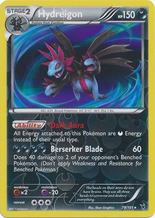 Hydreigon 79 101 Holo Rare Reverse Holo Hydreigon 79 101 Holo Rare Reverse Holo