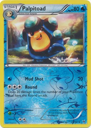 Palpitoad 23 101 Uncommon Reverse Holo Black White 3 Noble Victories Reverse Holo Singles Palpitoad 23 101 Uncommon Reverse Holo Black White 3 Noble Victories Reverse Holo Singles