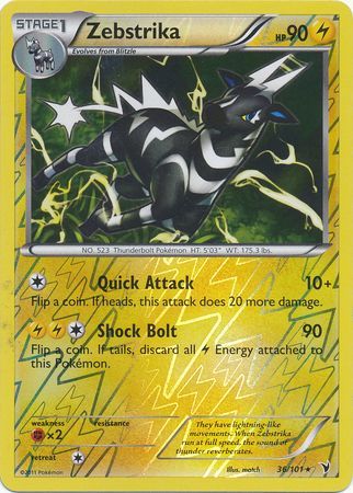 Zebstrika 36 101 Rare Reverse Holo Black White 3 Noble Victories Reverse Holo Singles Zebstrika 36 101 Rare Reverse Holo Black White 3 Noble Victories Reverse Holo Singles