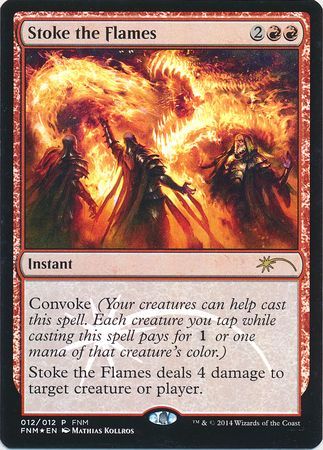 Stoke the Flames 012 012 FNM Foil Promo Magic The Gathering Promo Cards Stoke the Flames 012 012 FNM Foil Promo Magic The Gathering Promo Cards