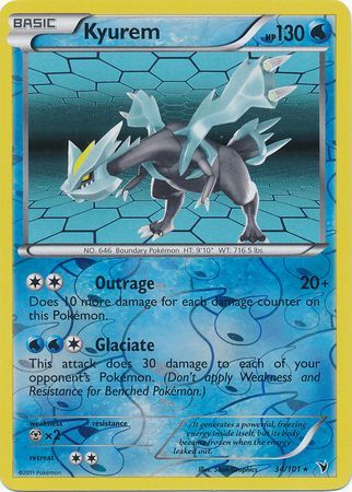 Kyurem 34 101 Holo Rare Reverse Holo Kyurem 34 101 Holo Rare Reverse Holo
