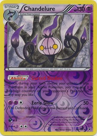 Chandelure 60 101 Rare Reverse Holo Chandelure 60 101 Rare Reverse Holo