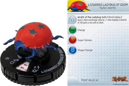 4 Starred Ladybug of Doom 001 Yugioh Series Two Heroclix 4 Starred Ladybug of Doom 001 Yugioh Series Two Heroclix