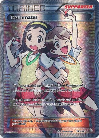 Teammates 141//160 Primal Clash Reverse Holo Mint Pokemon Card