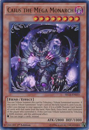 Caius the Mega Monarch SECE EN035 Ultra Rare 1st Edition Secrets of Eternity SECE 1st Edition Singles Caius the Mega Monarch SECE EN035 Ultra Rare 1st Edition Secrets of Eternity SECE 1st Edition Singles