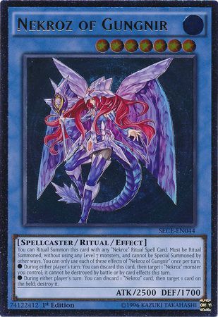 Ultimate Rare Nekroz of Gungnir SECE EN044 1st Edition Secrets of Eternity SECE 1st Edition Singles Ultimate Rare Nekroz of Gungnir SECE EN044 1st Edition Secrets of Eternity SECE 1st Edition Singles