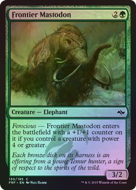 Frontier Mastodon 130 185 Foil Fate Reforged Foil Singles Frontier Mastodon 130 185 Foil Fate Reforged Foil Singles