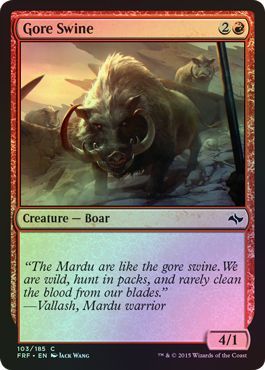 Gore Swine Foil 103 185 Fate Reforged Foil Singles Gore Swine Foil 103 185 Fate Reforged Foil Singles