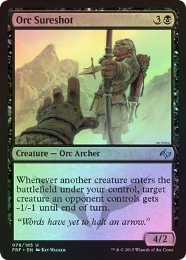 Orc Sureshot 078 185 Foil Fate Reforged Foil Singles Orc Sureshot 078 185 Foil Fate Reforged Foil Singles