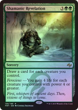 Shamanic Revelation 138 185 Foil Shamanic Revelation 138 185 Foil