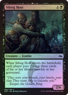 Sibsig Host 082 185 Foil Fate Reforged Foil Singles Sibsig Host 082 185 Foil Fate Reforged Foil Singles