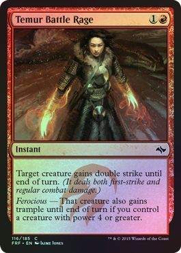 Temur Battle Rage 116 185 Foil Temur Battle Rage 116 185 Foil