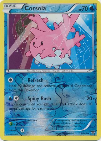 Corsola 36 146 Uncommon Reverse Holo XY Base Set Reverse Holo Singles Corsola 36 146 Uncommon Reverse Holo XY Base Set Reverse Holo Singles