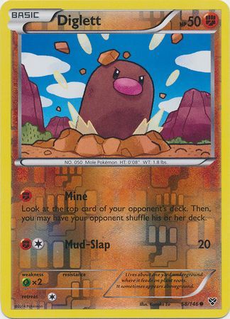 Diglett 58 146 Common Reverse Holo XY Base Set Reverse Holo Singles Diglett 58 146 Common Reverse Holo XY Base Set Reverse Holo Singles