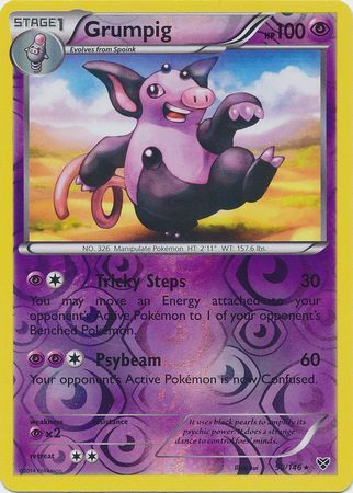 Grumpig 50 146 Rare Reverse Holo XY Base Set Reverse Holo Singles Grumpig 50 146 Rare Reverse Holo XY Base Set Reverse Holo Singles