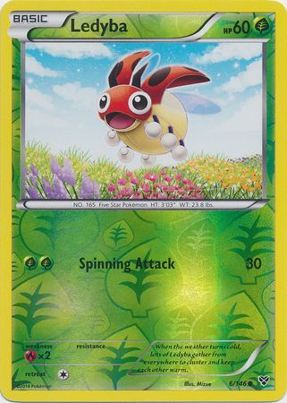 Ledyba 6 146 Common Reverse Holo XY Base Set Reverse Holo Singles Ledyba 6 146 Common Reverse Holo XY Base Set Reverse Holo Singles