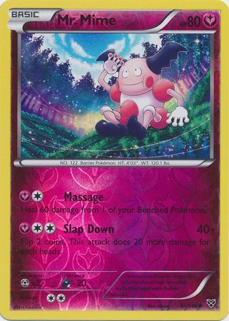 Mr Mime 91 146 Uncommon Reverse Holo XY Base Set Reverse Holo Singles Mr Mime 91 146 Uncommon Reverse Holo XY Base Set Reverse Holo Singles