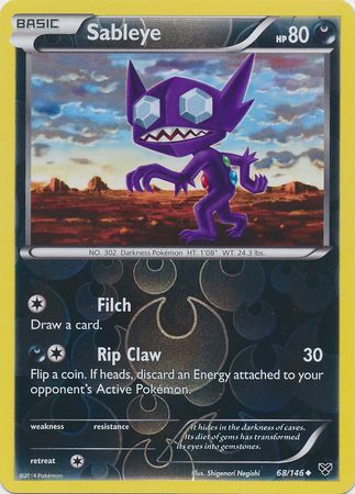 Sableye 68 146 Uncommon Reverse Holo XY Base Set Reverse Holo Singles Sableye 68 146 Uncommon Reverse Holo XY Base Set Reverse Holo Singles