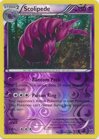 Scolipede 53 146 Rare Reverse Holo Scolipede 53 146 Rare Reverse Holo