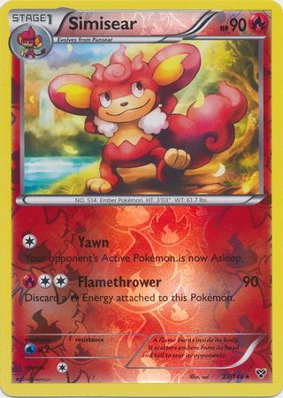 Simisear 23 146 Rare Reverse Holo XY Base Set Reverse Holo Singles Simisear 23 146 Rare Reverse Holo XY Base Set Reverse Holo Singles
