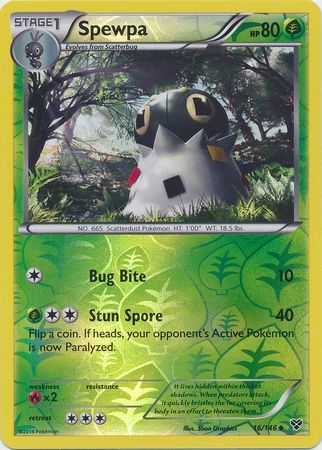 Spewpa 16 146 Uncommon Reverse Holo XY Base Set Reverse Holo Singles Spewpa 16 146 Uncommon Reverse Holo XY Base Set Reverse Holo Singles