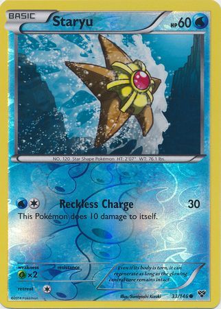 Staryu 33 146 Common Reverse Holo XY Base Set Reverse Holo Singles Staryu 33 146 Common Reverse Holo XY Base Set Reverse Holo Singles