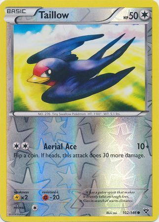 Taillow 102 146 Common Reverse Holo XY Base Set Reverse Holo Singles Taillow 102 146 Common Reverse Holo XY Base Set Reverse Holo Singles