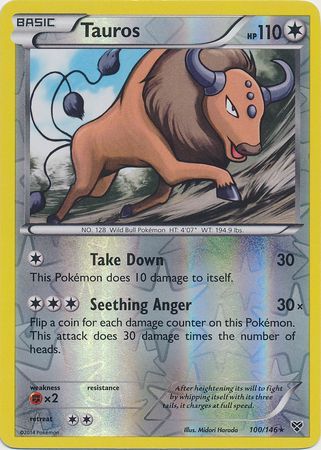 Tauros 100 146 Rare Reverse Holo XY Base Set Reverse Holo Singles Tauros 100 146 Rare Reverse Holo XY Base Set Reverse Holo Singles