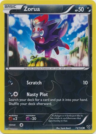 Zorua 72 146 Common Reverse Holo XY Base Set Reverse Holo Singles Zorua 72 146 Common Reverse Holo XY Base Set Reverse Holo Singles