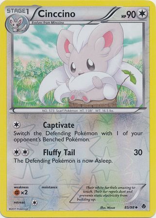 Cinccino 85 98 Uncommon Reverse Holo Cinccino 85 98 Uncommon Reverse Holo